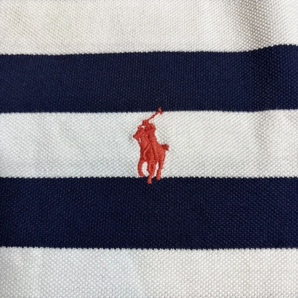 Polo Ralph Lauren Classic Fit Short Sleeve Navy & White Stripes Size XL